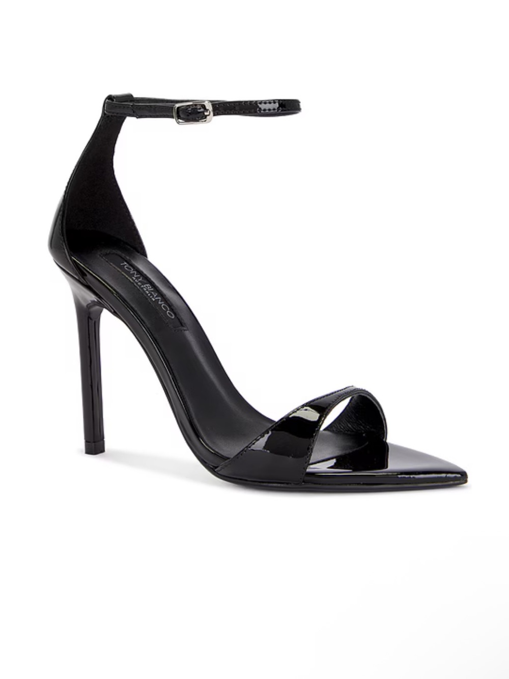 Tony Bianco Martini Heels Black Patent Ankle-Strap Stilettos shoes Revolve 6